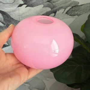 IKEA Vintage Pink Glass Decorative Orb Vase - by Barbro Wesslander & Pia Amsell